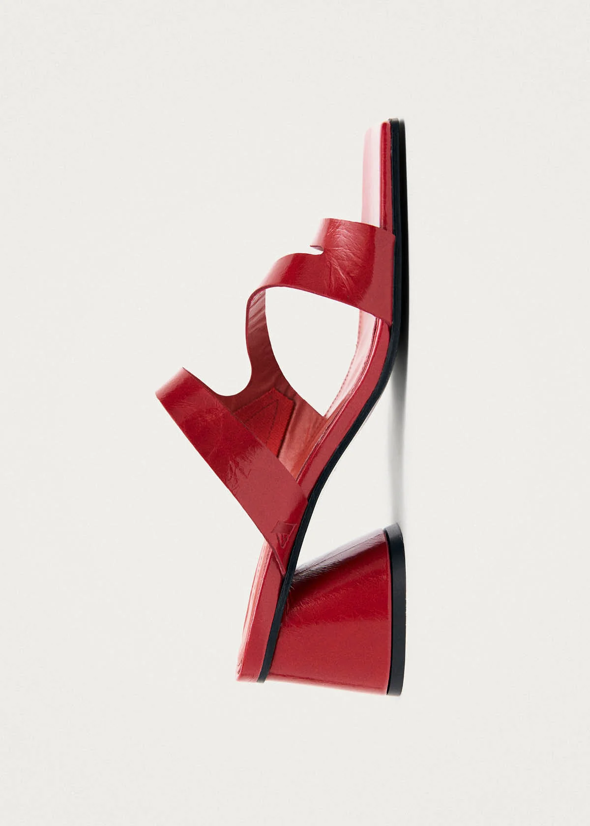 Orielle Rift Red Leather Sandals - Image 5