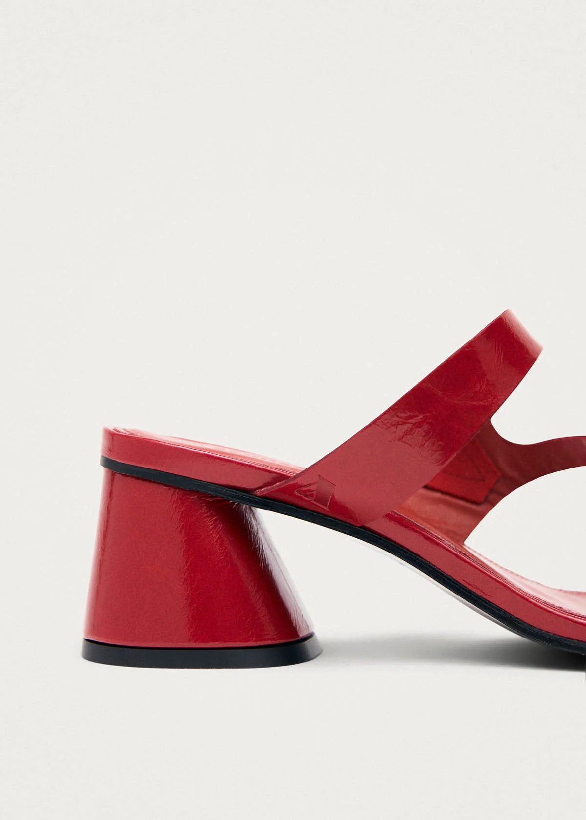 Orielle Rift Red Leather Sandals - Image 7