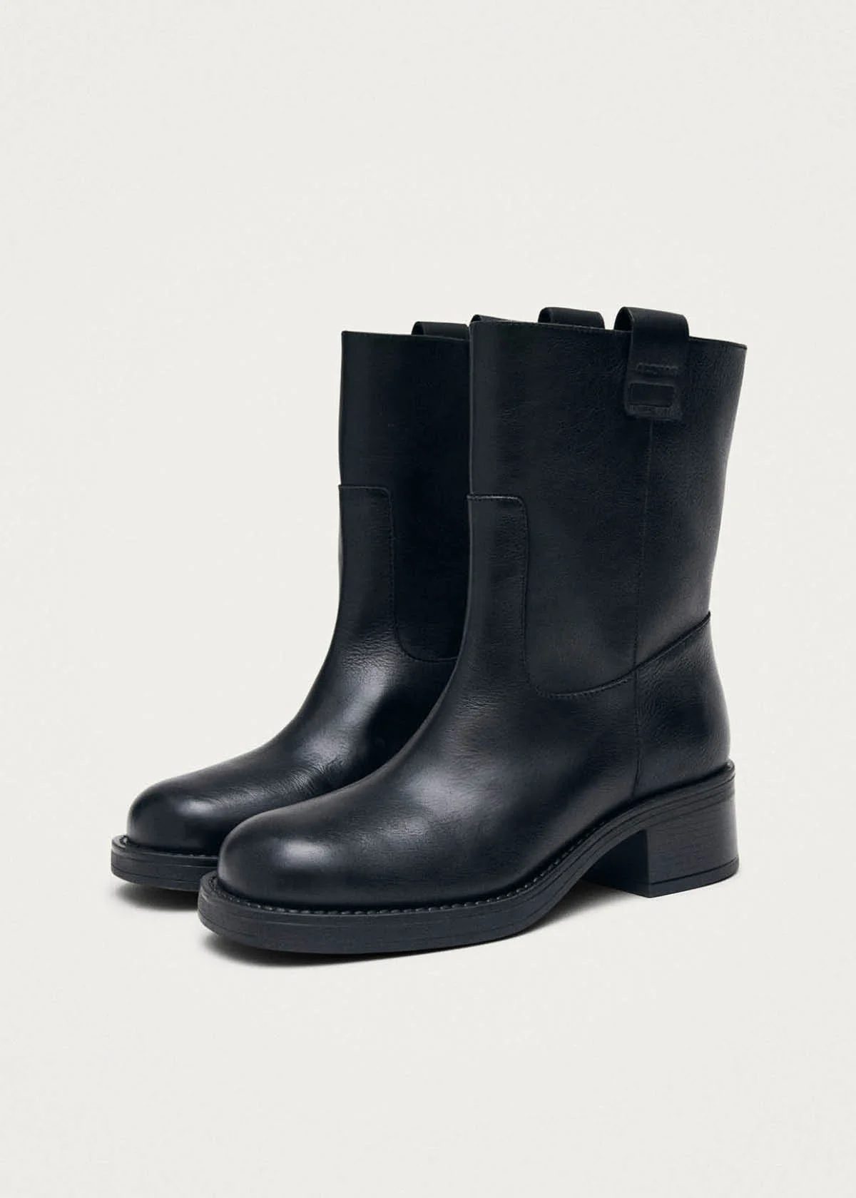 Rajan Black Leather Boots - Image 4