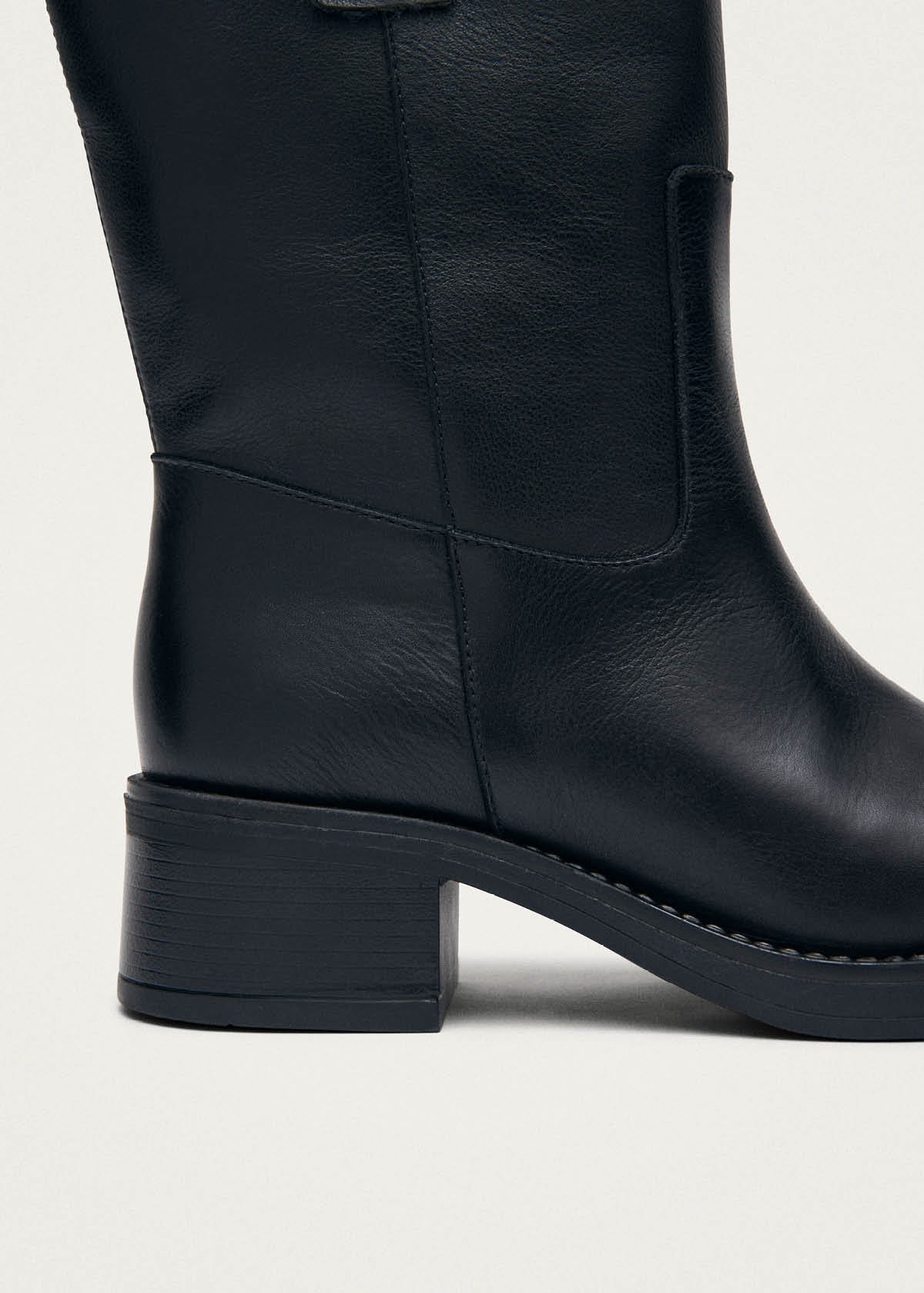 Rajan Black Leather Boots - Image 6