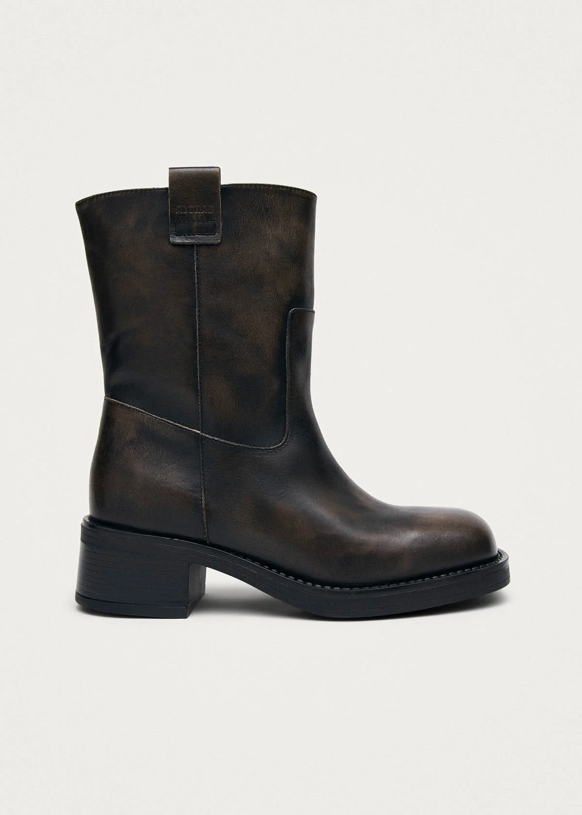 Rajan Vintage Effect Brown Leather Boots