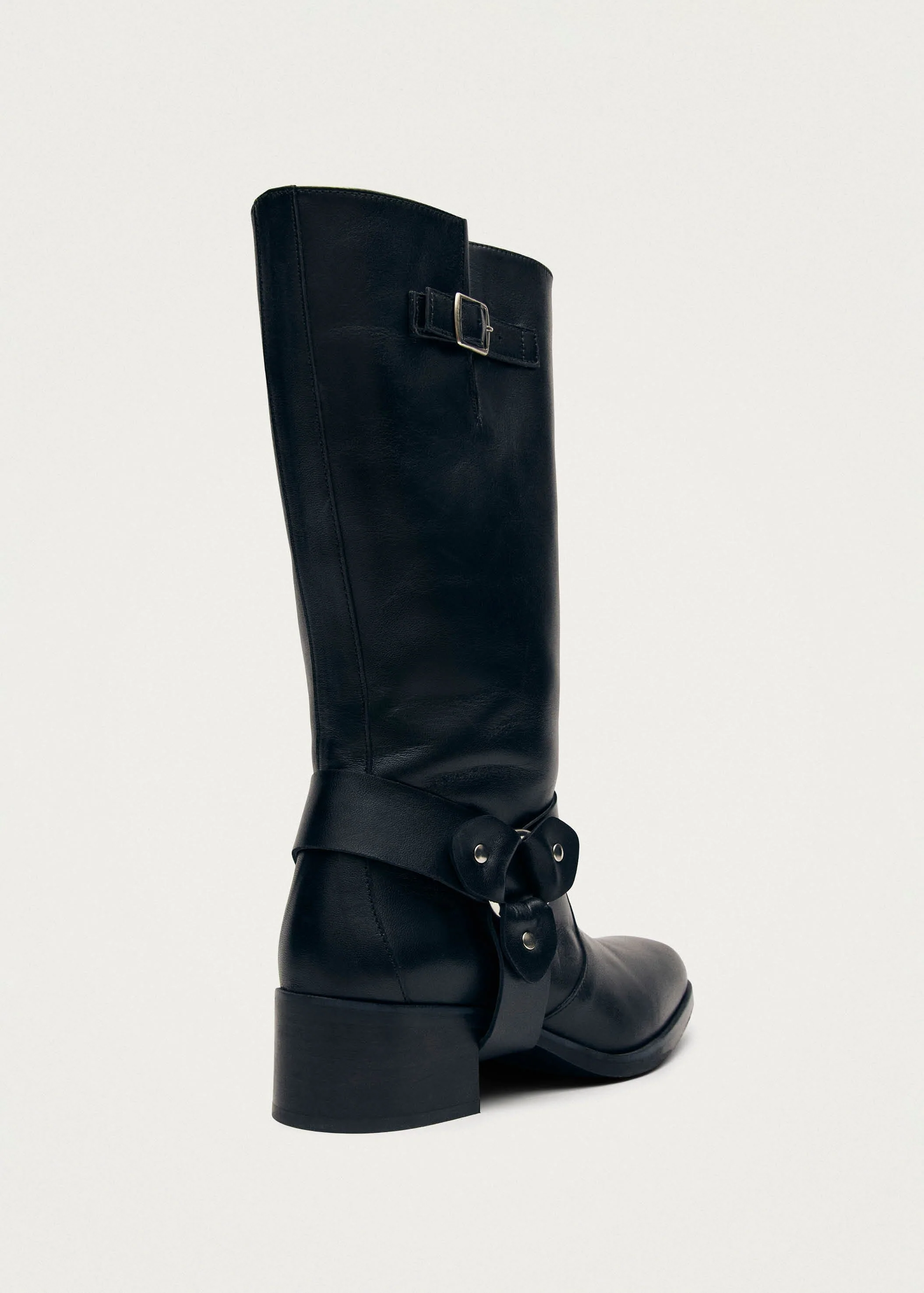 Rocky Black Leather Boots - Image 4