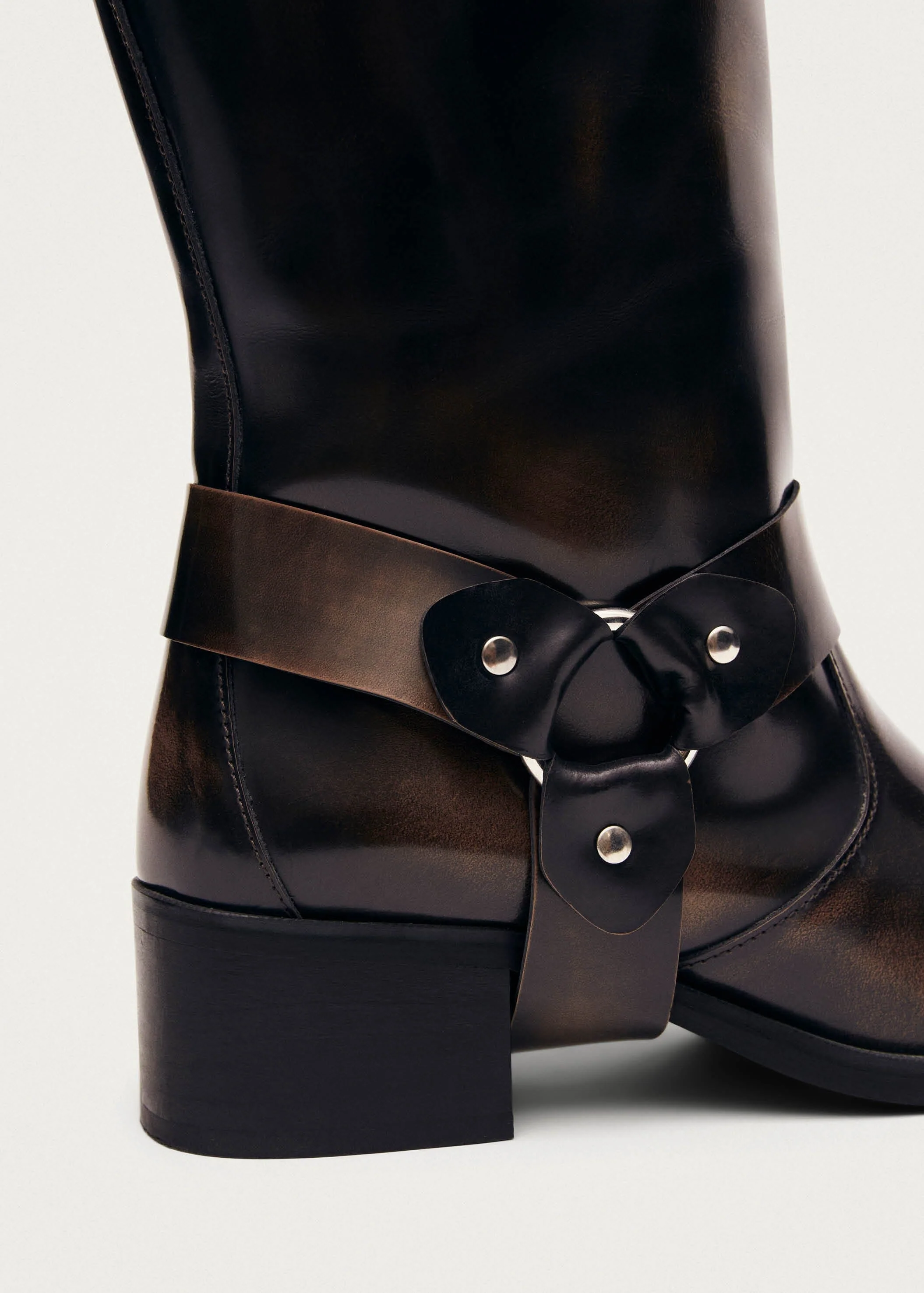 Rocky Brushed Brown Leather Boots - Image 7