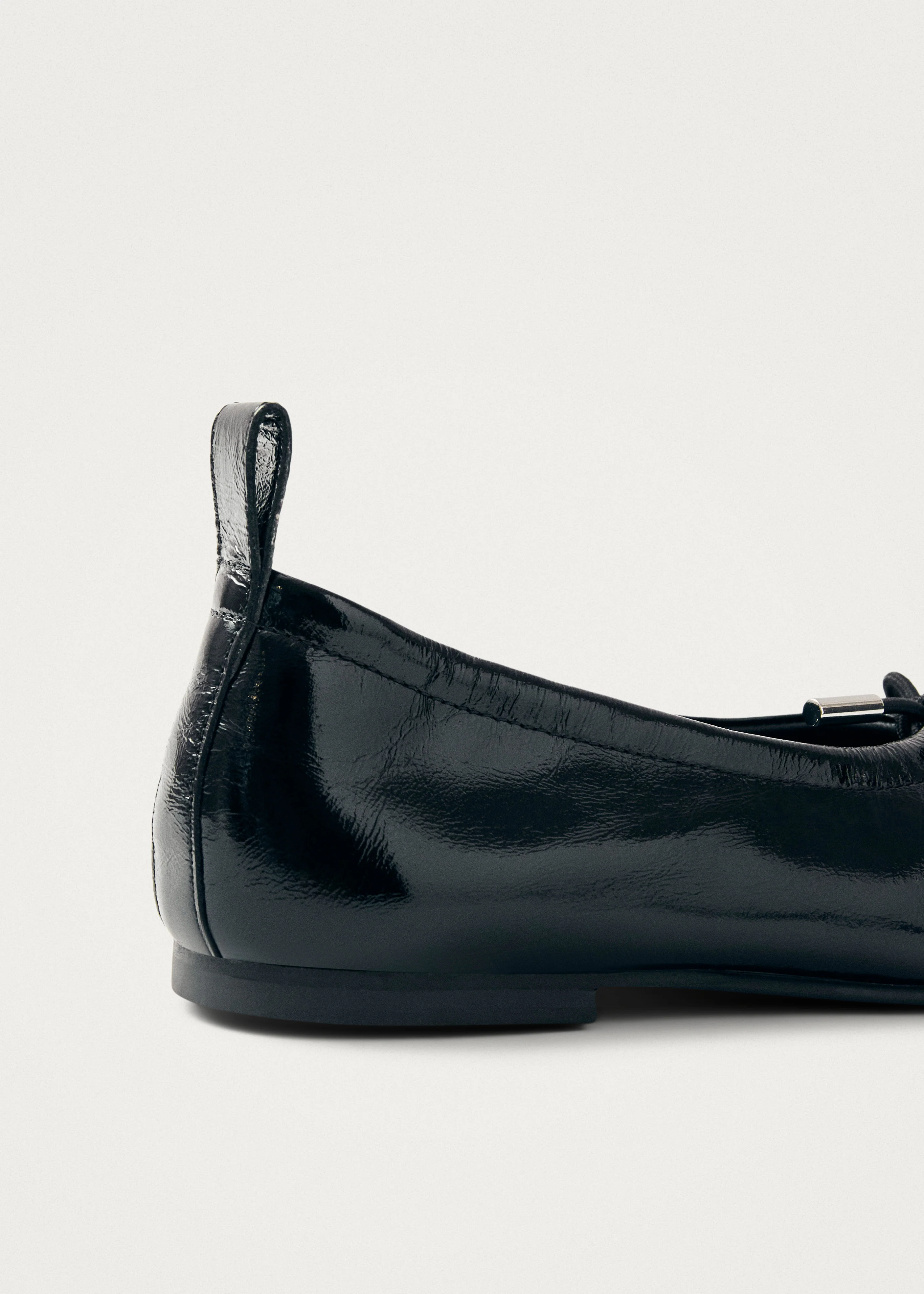 Rosalind Black Patent Leather Ballet Flats - Image 7