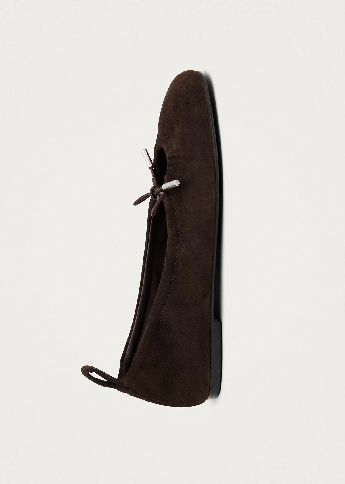 Rosalind Recycled Brown Leather Ballet Flats - Image 6