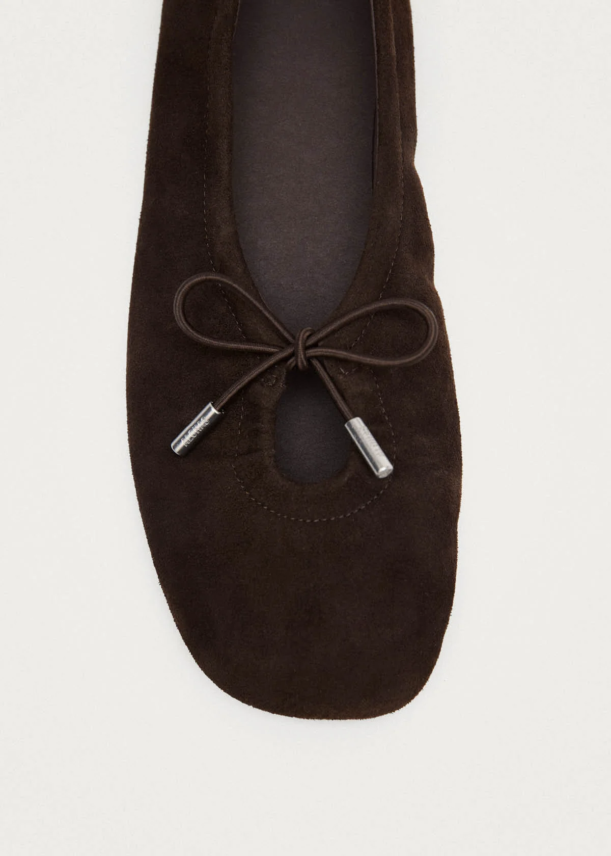Rosalind Recycled Brown Leather Ballet Flats - Image 7