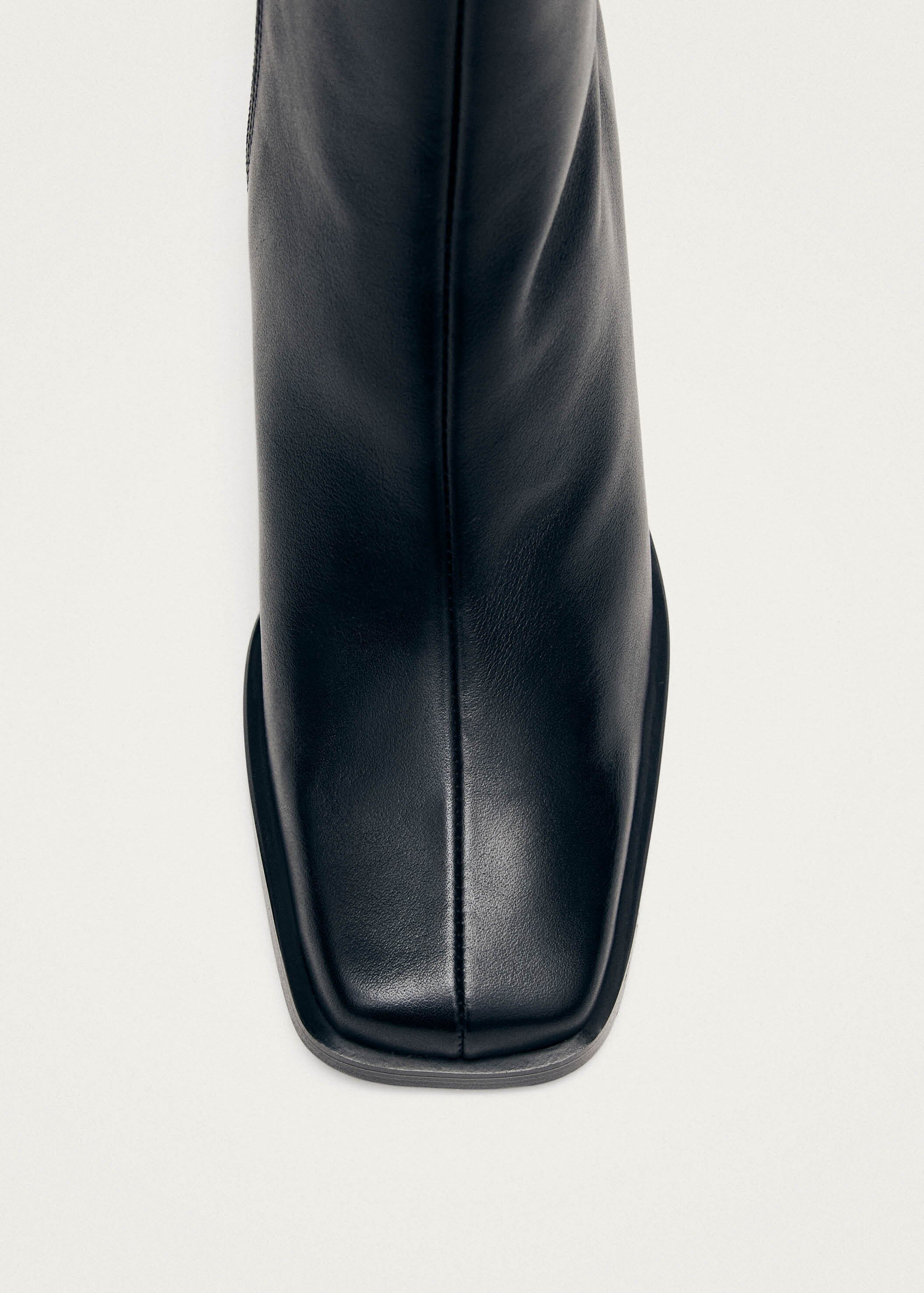 South Black Leather Ankle Boots - Image 6