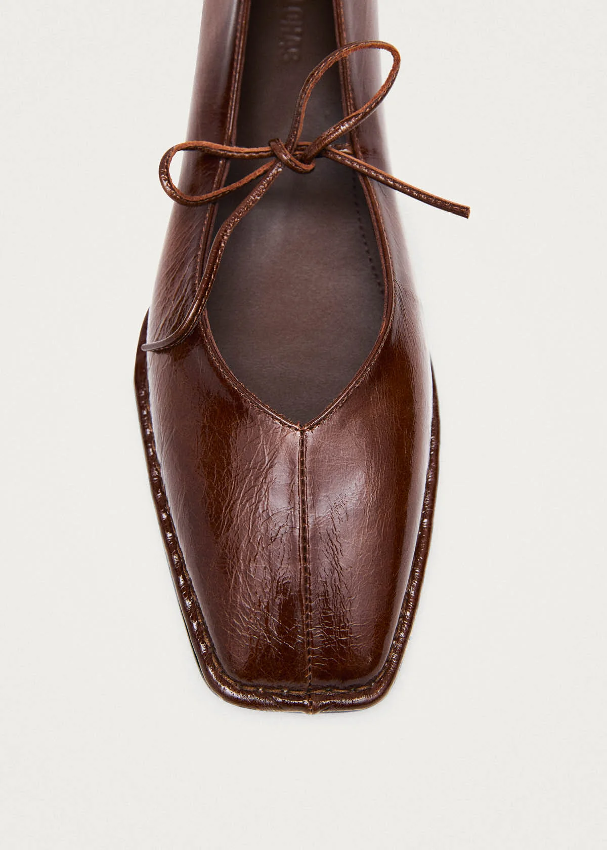 Sway Patent Brown Leather Ballet Flats - Image 7