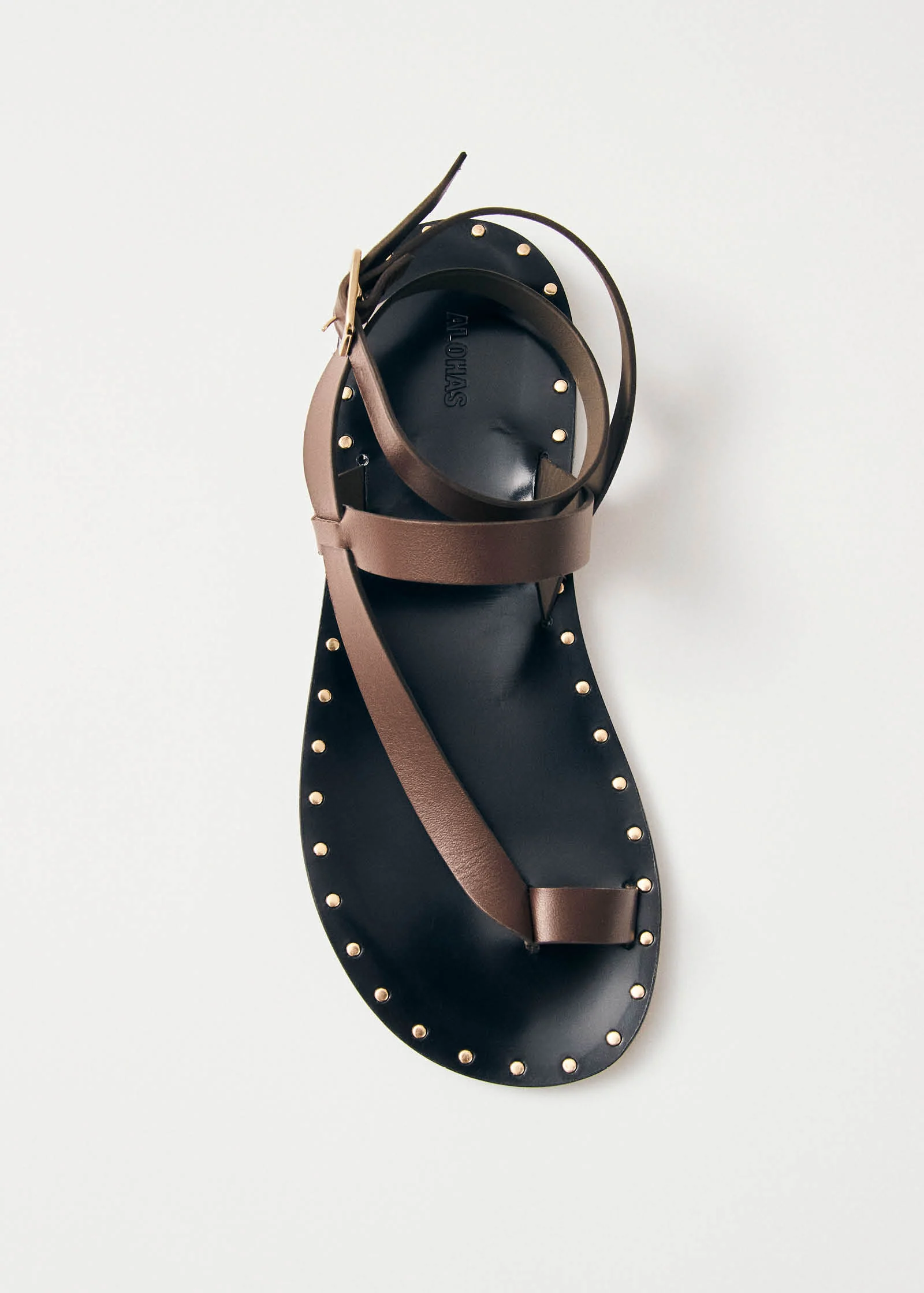 Tallula Brown Leather Sandals - Image 4