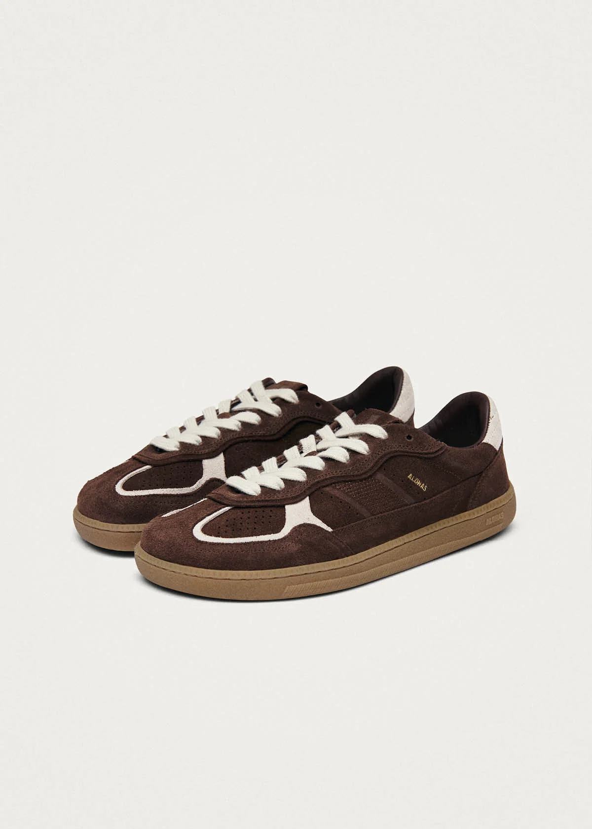 Tb.00 Barefoot Rife Cocoa & Off White Leather Sneakers - Image 5