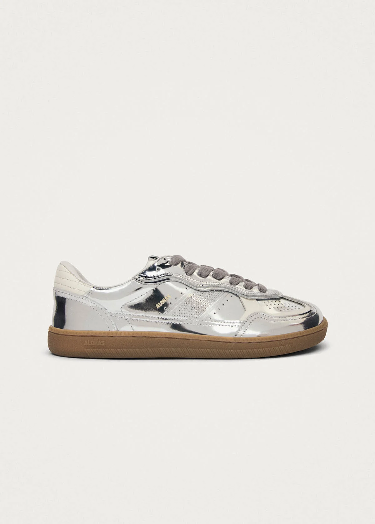 Tb.00 Barefoot Rife Shimmer Silver Cream Leather Sneakers - Image 4