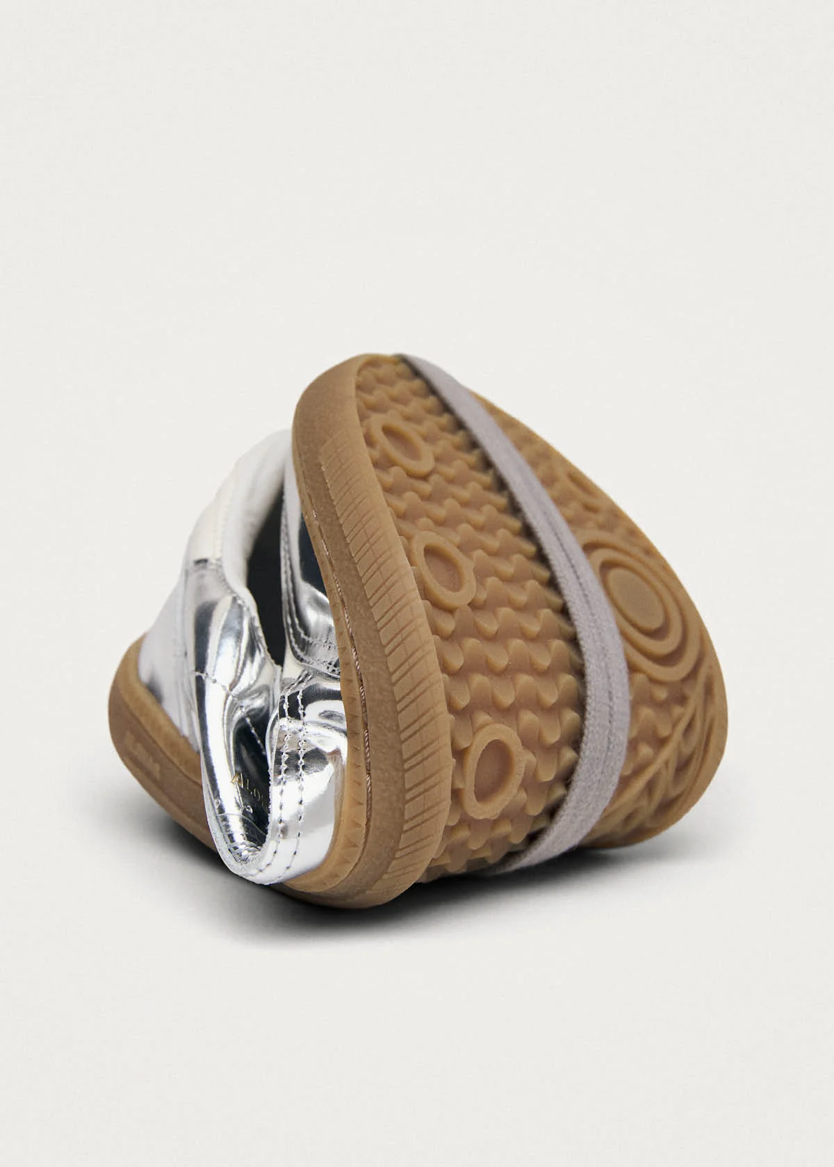 Tb.00 Barefoot Rife Shimmer Silver Cream Leather Sneakers - Image 6