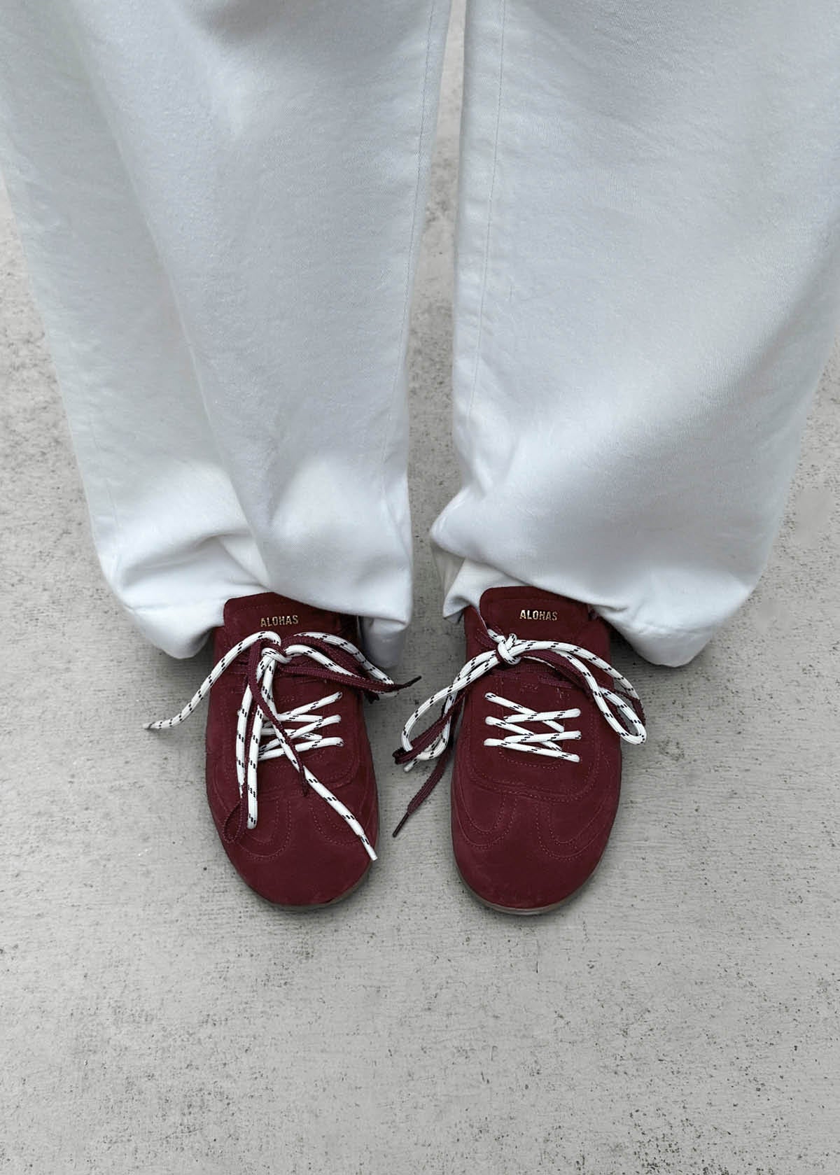 Tb.24 Suede Burgundy Leather Sneakers - Image 2