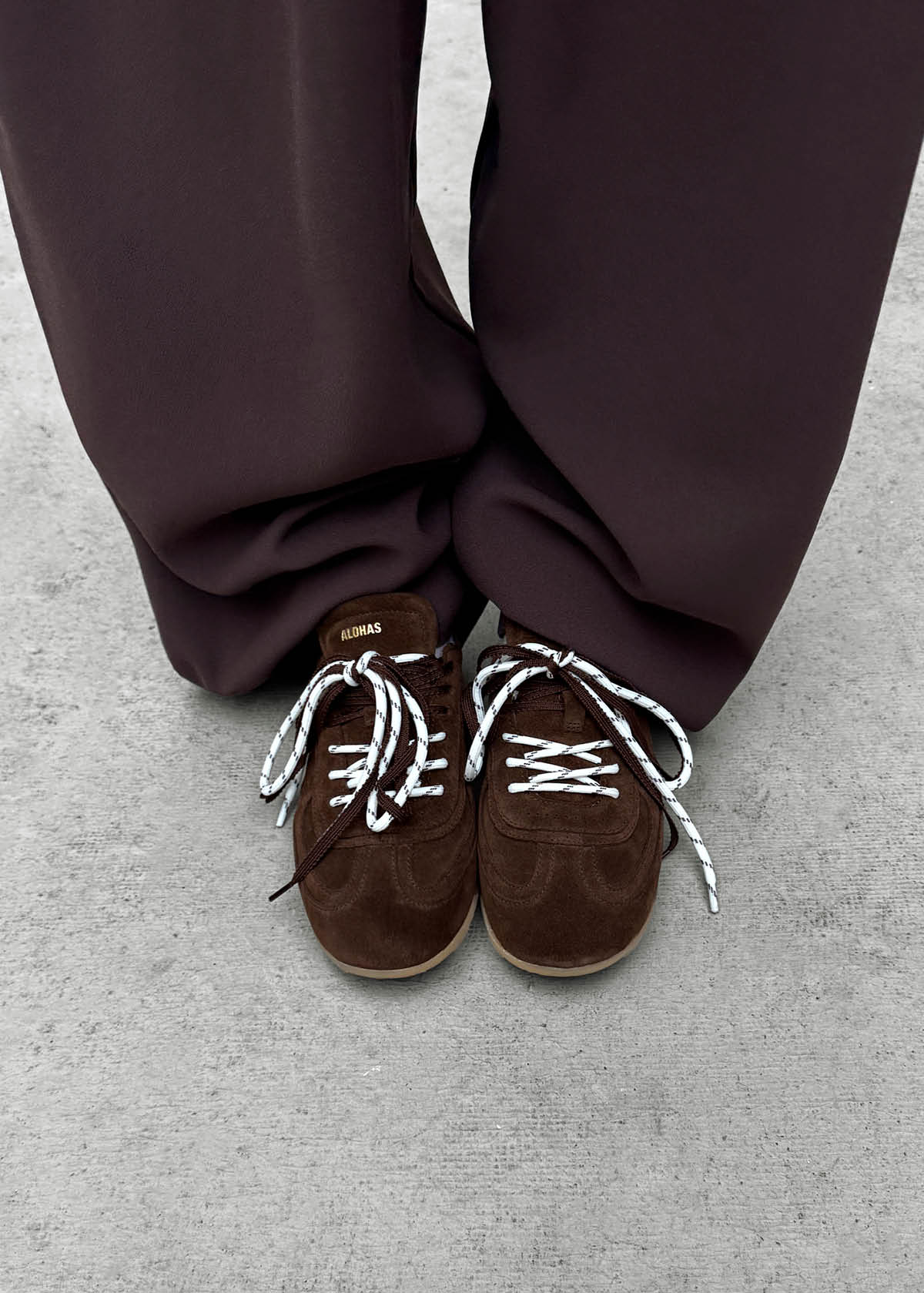 Tb.24 Suede Chocolate Brown Leather Sneakers - Image 2