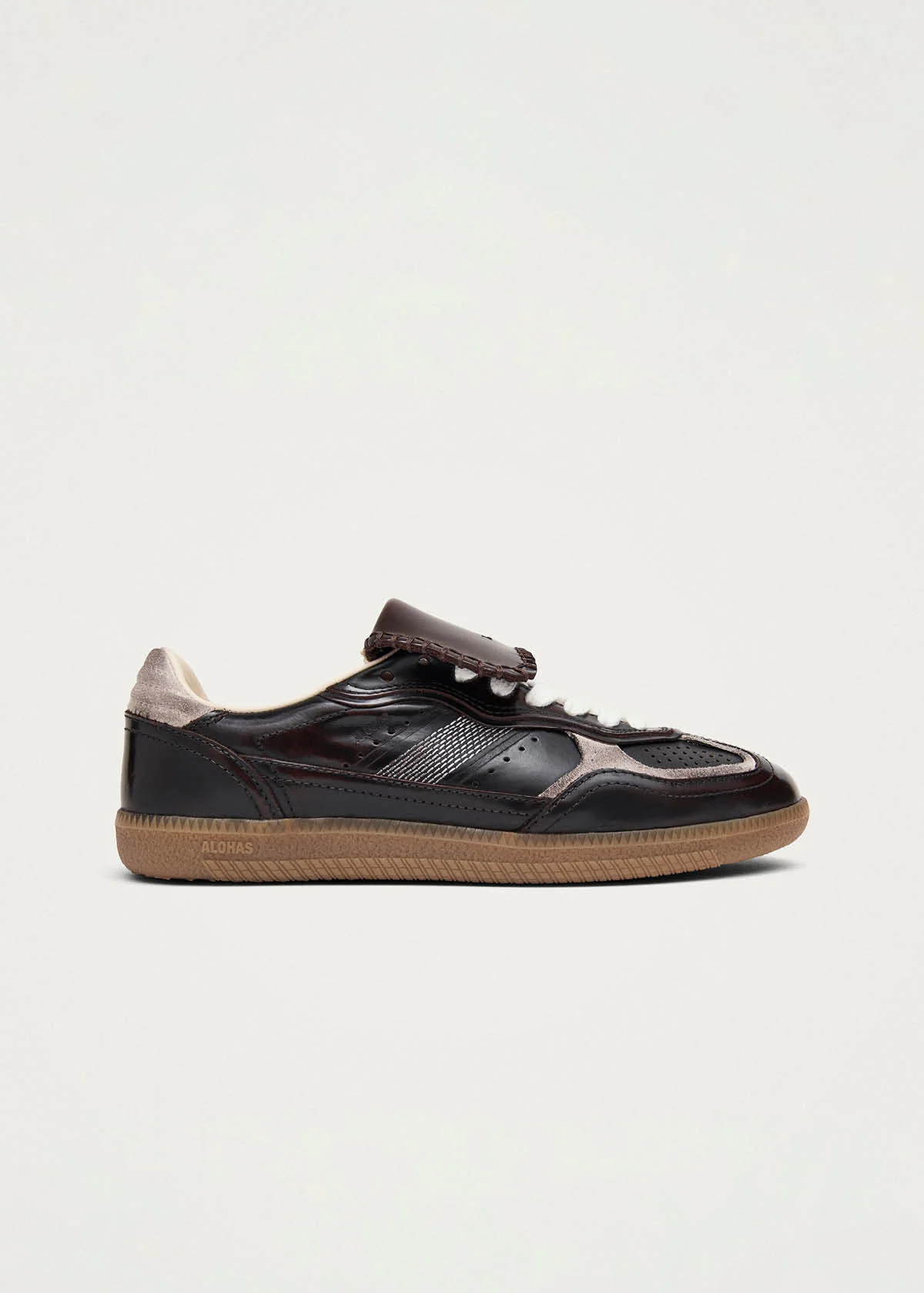 Tb.490 Club Brushed Dark Chocolate Leather Sneakers