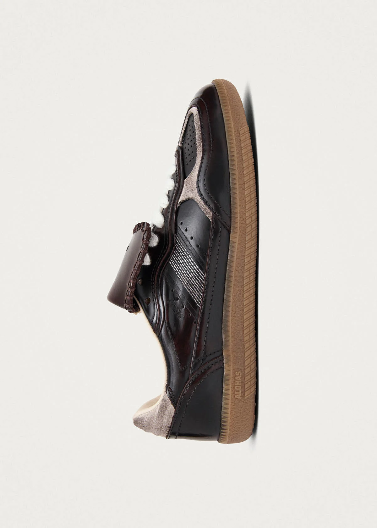 Tb.490 Club Brushed Dark Chocolate Leather Sneakers - Image 4