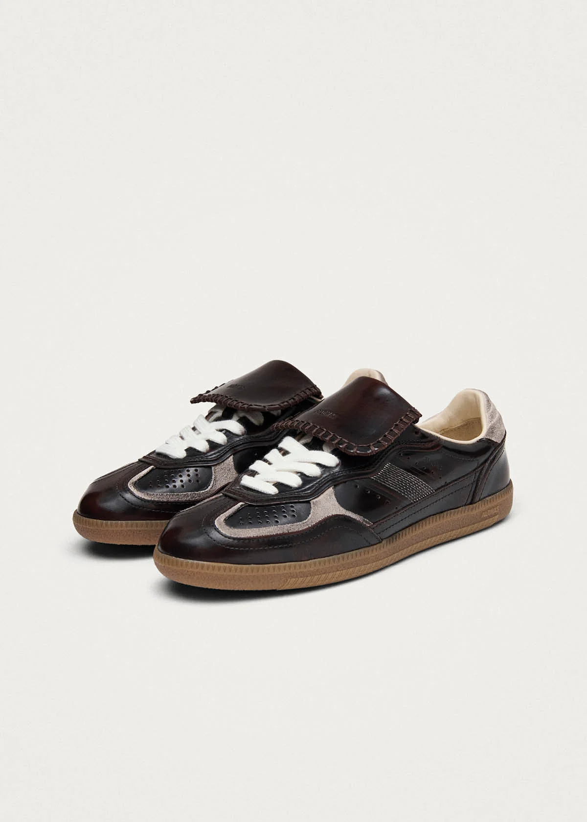 Tb.490 Club Brushed Dark Chocolate Leather Sneakers - Image 7