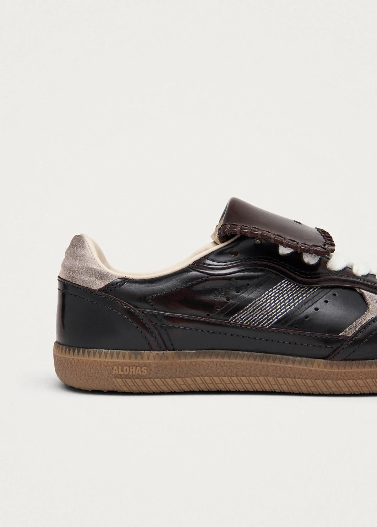 Tb.490 Club Brushed Dark Chocolate Leather Sneakers - Image 8