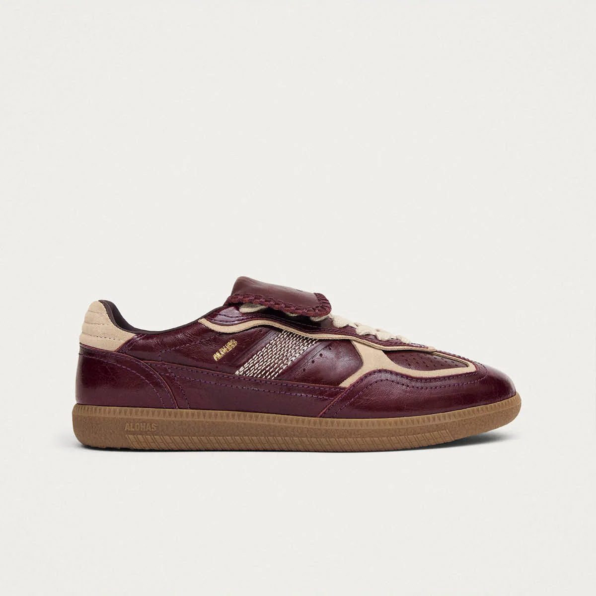 Tb.490 Club Patent Deep Burgundy Leather Sneakers - Image 3