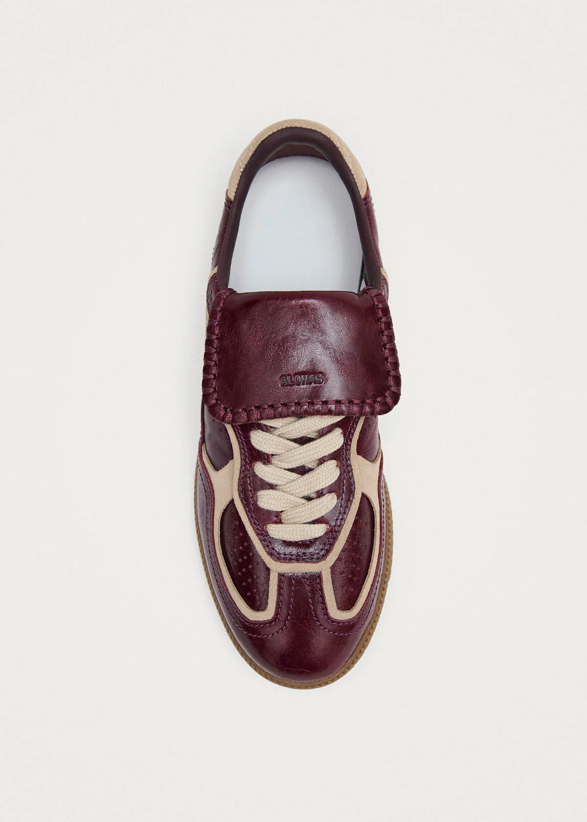 Tb.490 Club Patent Deep Burgundy Leather Sneakers - Image 5