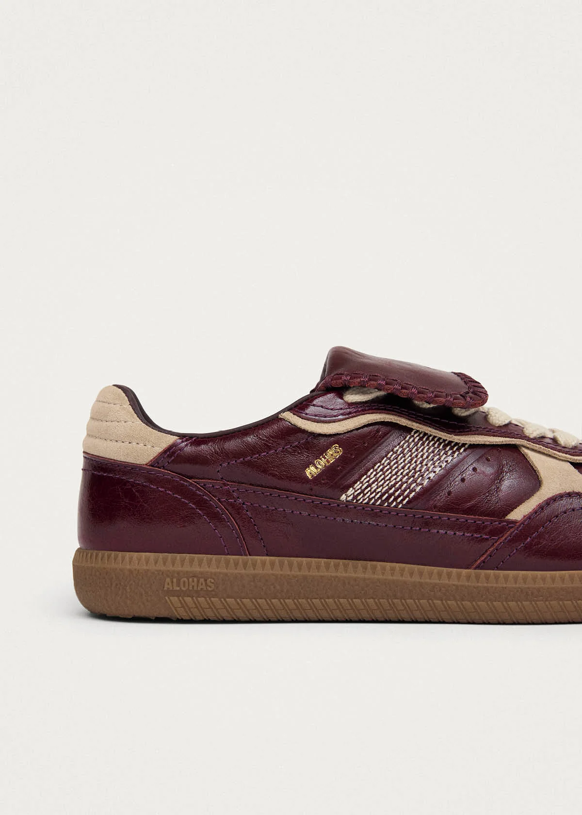 Tb.490 Club Patent Deep Burgundy Leather Sneakers - Image 6