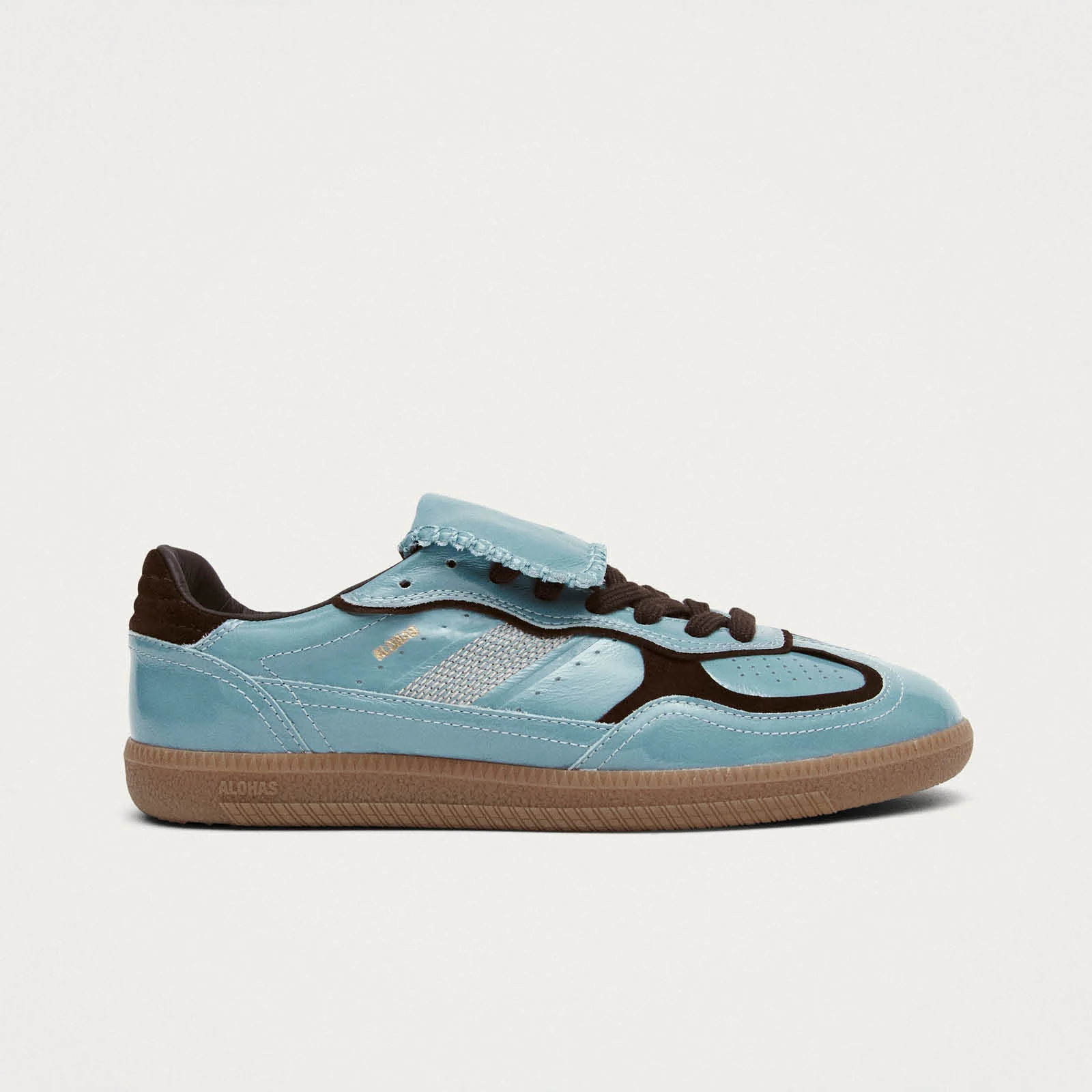 Tb.490 Club Grey Blue Patent Leather Sneakers - Image 3