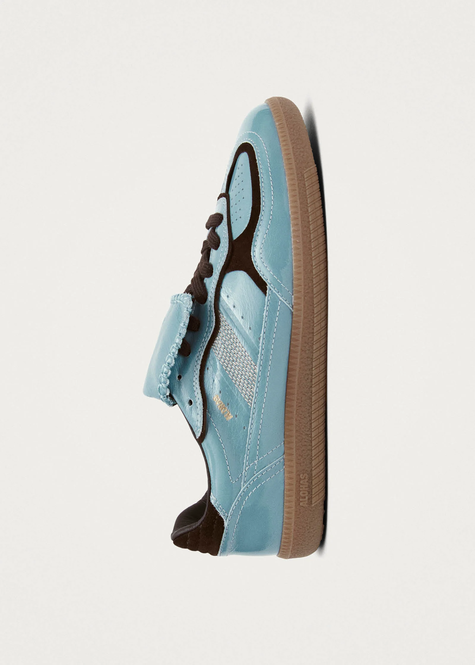 Tb.490 Club Grey Blue Patent Leather Sneakers - Image 4