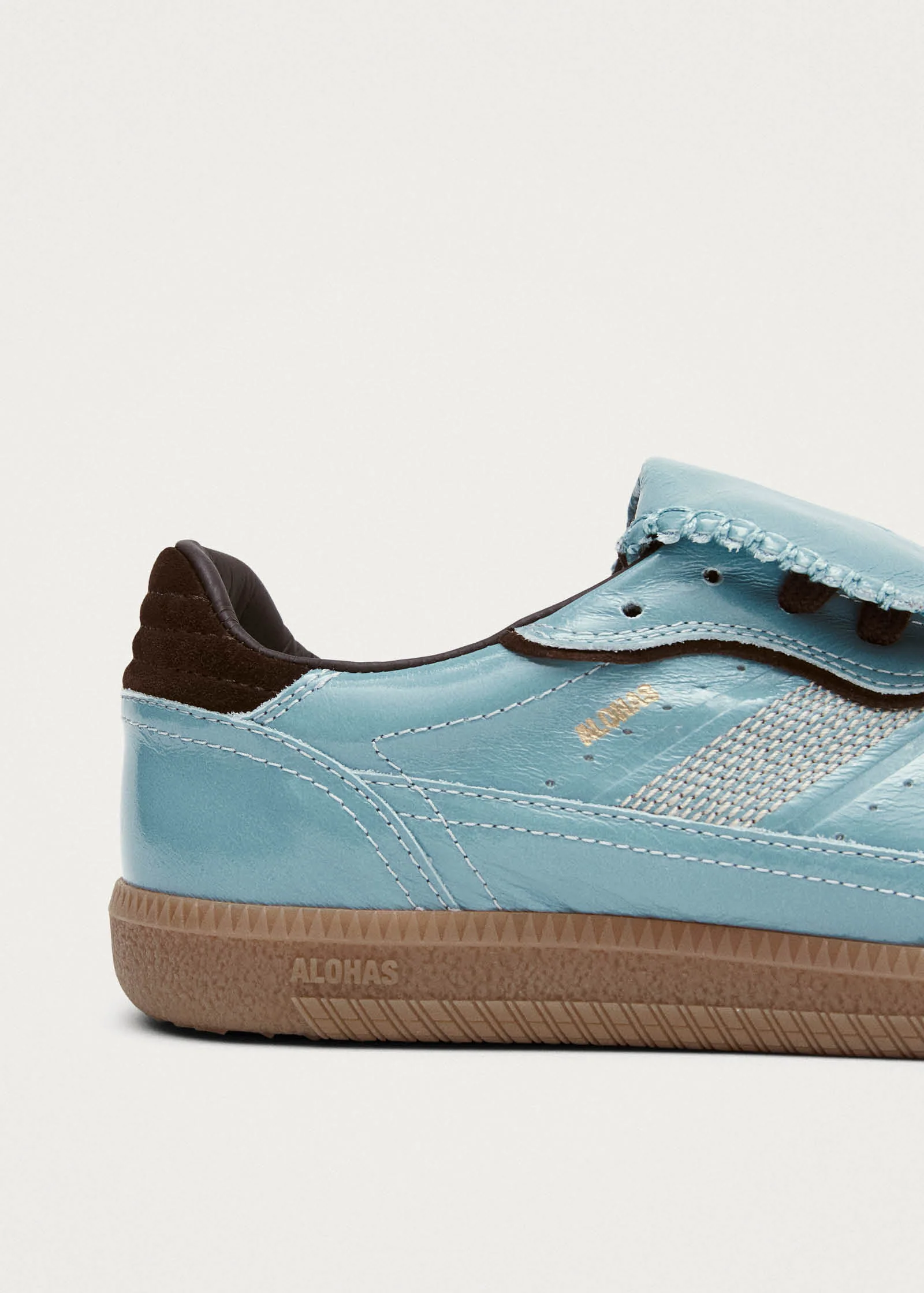 Tb.490 Club Grey Blue Patent Leather Sneakers - Image 6