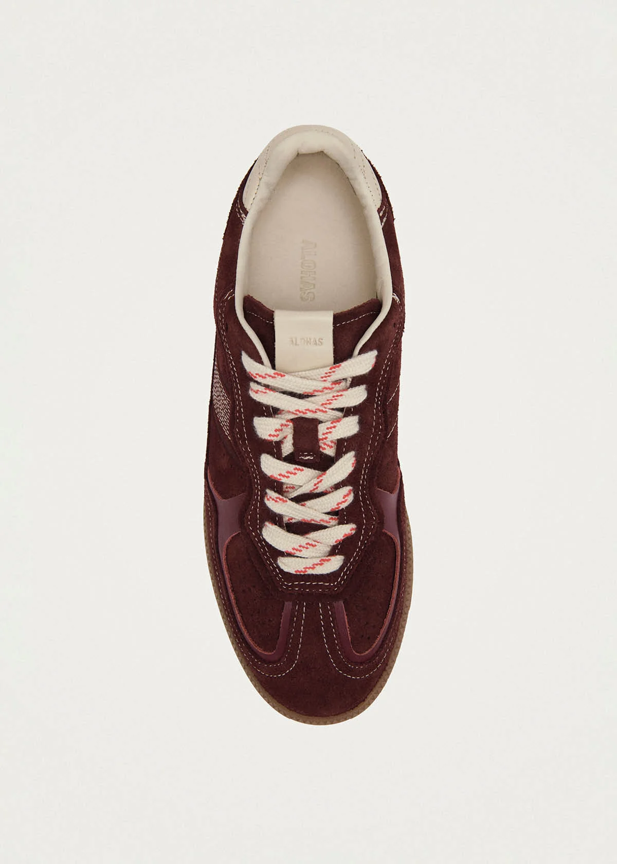 Tb.490 Rife Burgundy Cream Leather Sneakers - Image 5