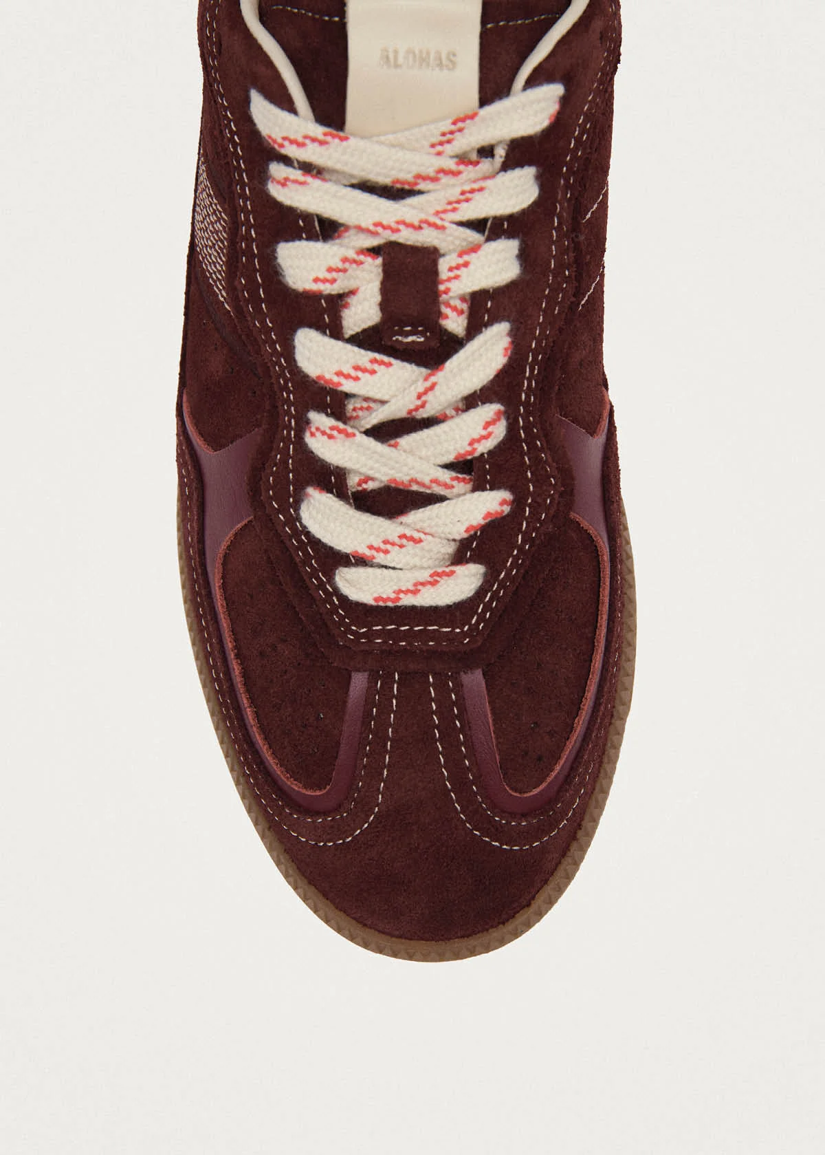 Tb.490 Rife Burgundy Cream Leather Sneakers - Image 6