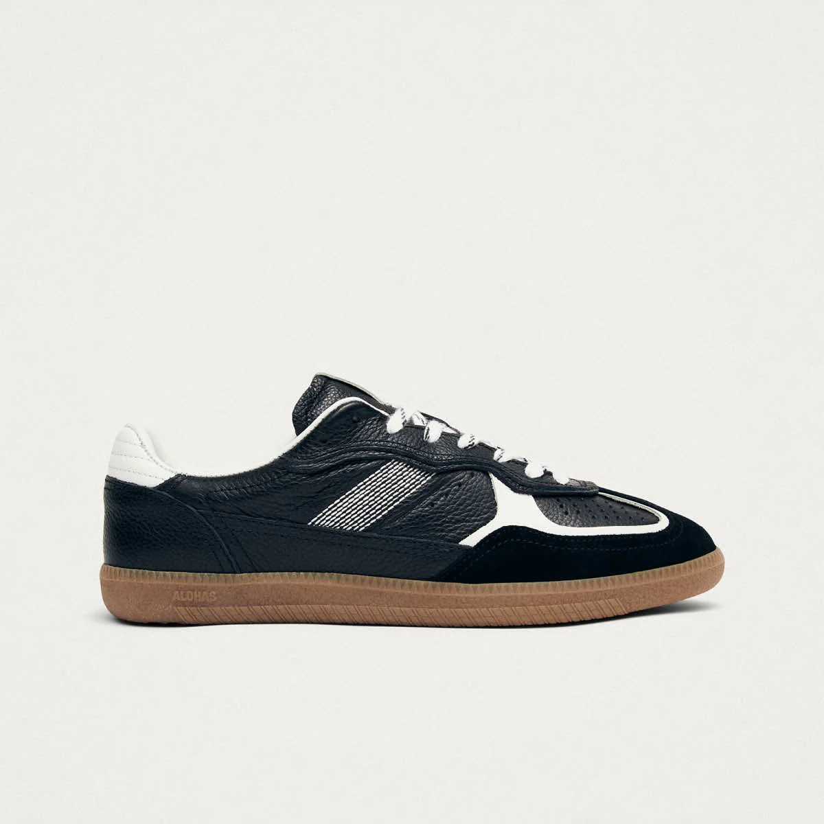 Tb.490 Rife Grain Black & White Leather Sneakers - Image 3