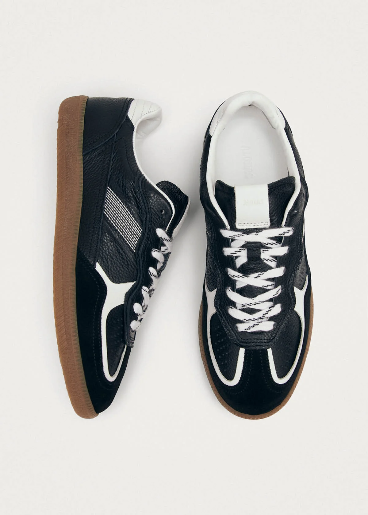 Tb.490 Rife Grain Black & White Leather Sneakers - Image 5