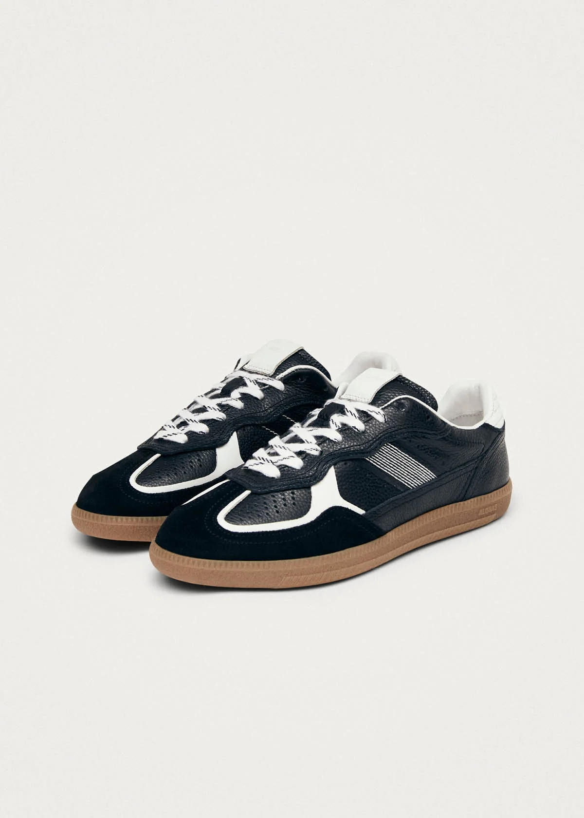 Tb.490 Rife Grain Black & White Leather Sneakers - Image 6