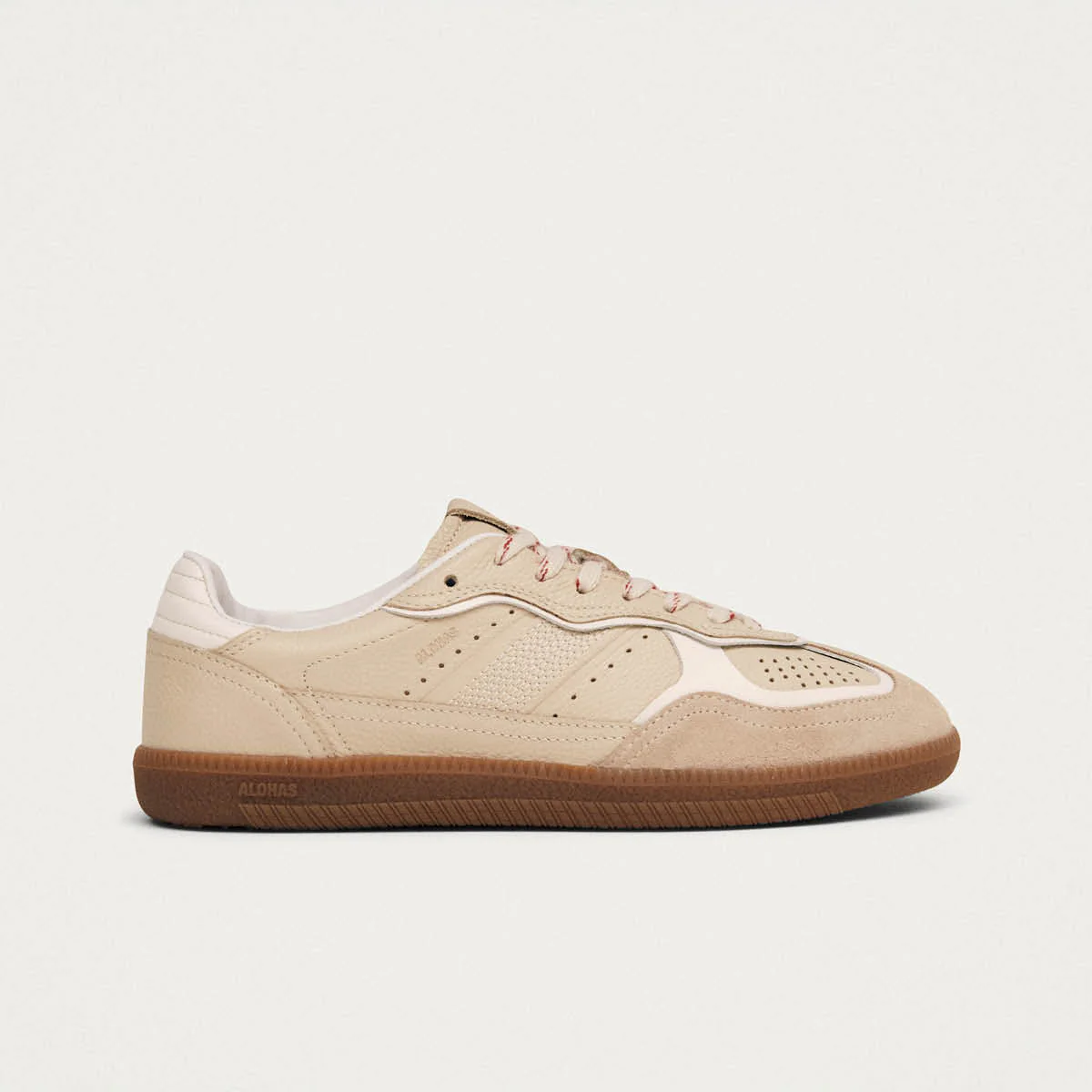 Tb.490 Rife Grain Cream Leather Sneakers - Image 3