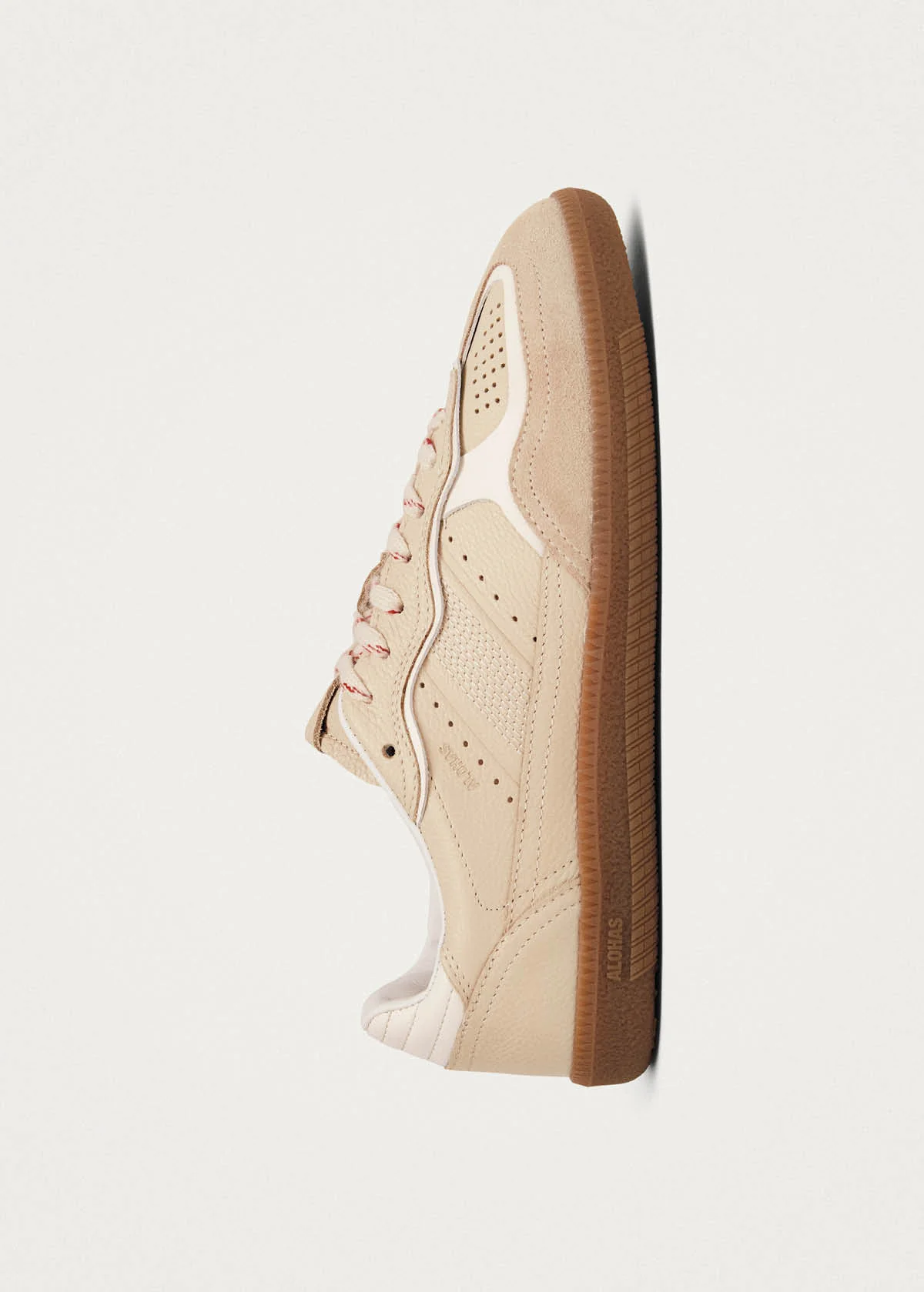 Tb.490 Rife Grain Cream Leather Sneakers - Image 5