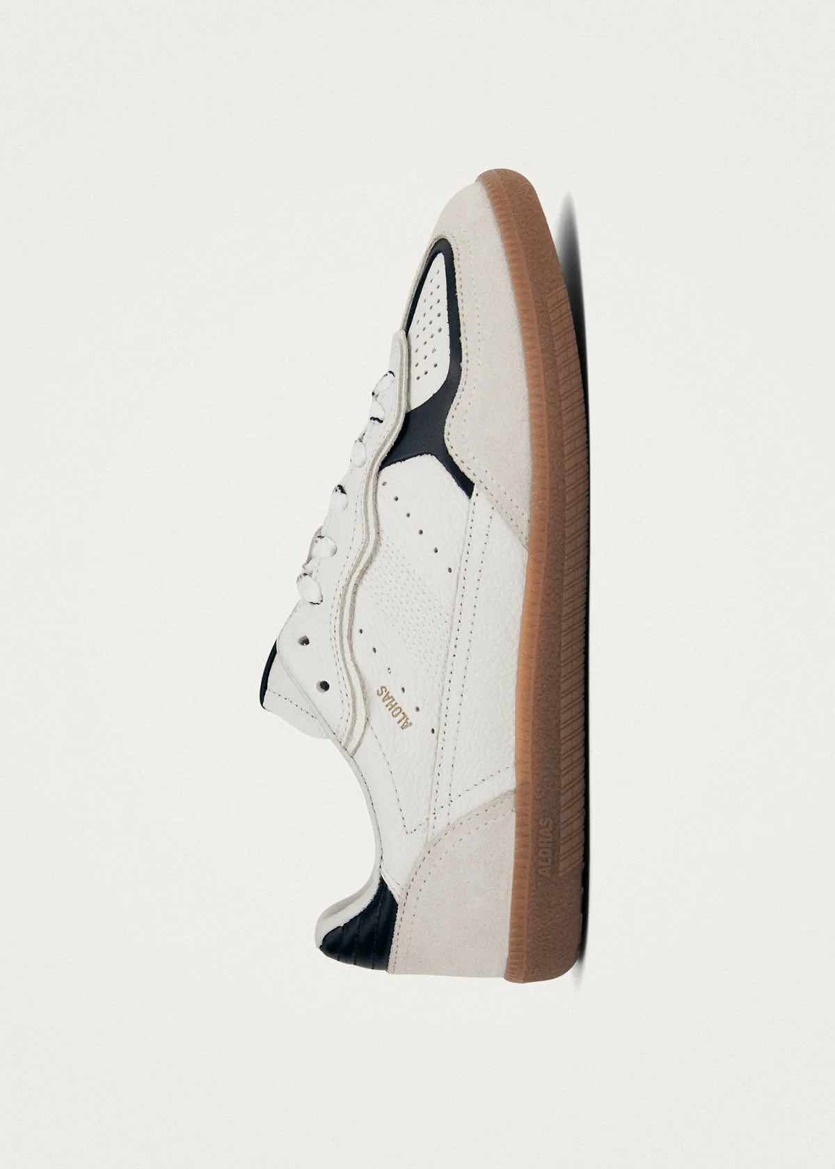 Tb.490 Rife Grain White Black Leather Sneakers - Image 5