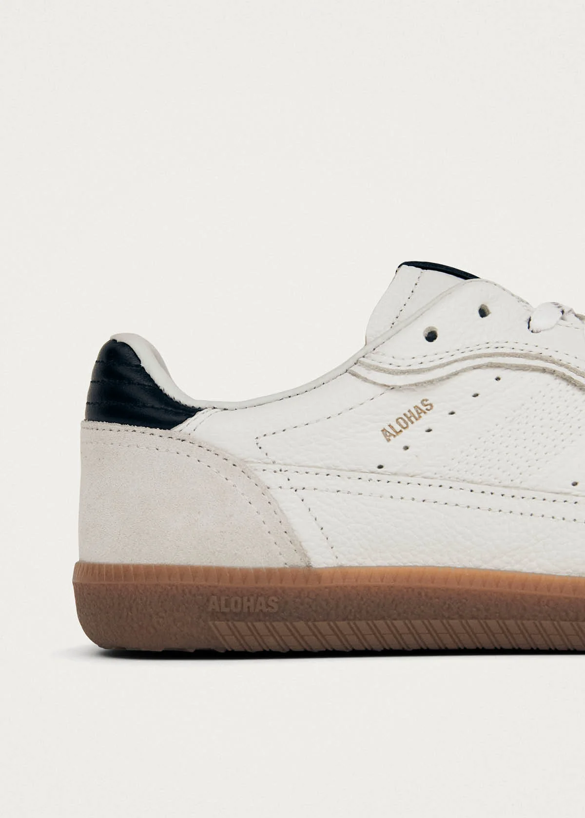 Tb.490 Rife Grain White Black Leather Sneakers - Image 6