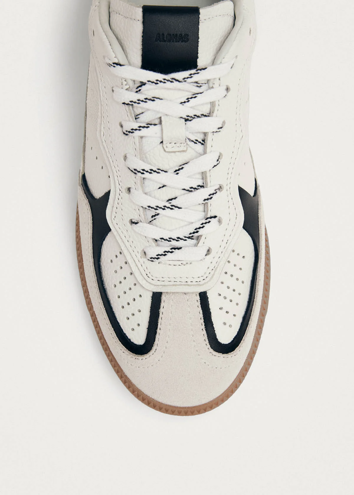 Tb.490 Rife Grain White Black Leather Sneakers - Image 7