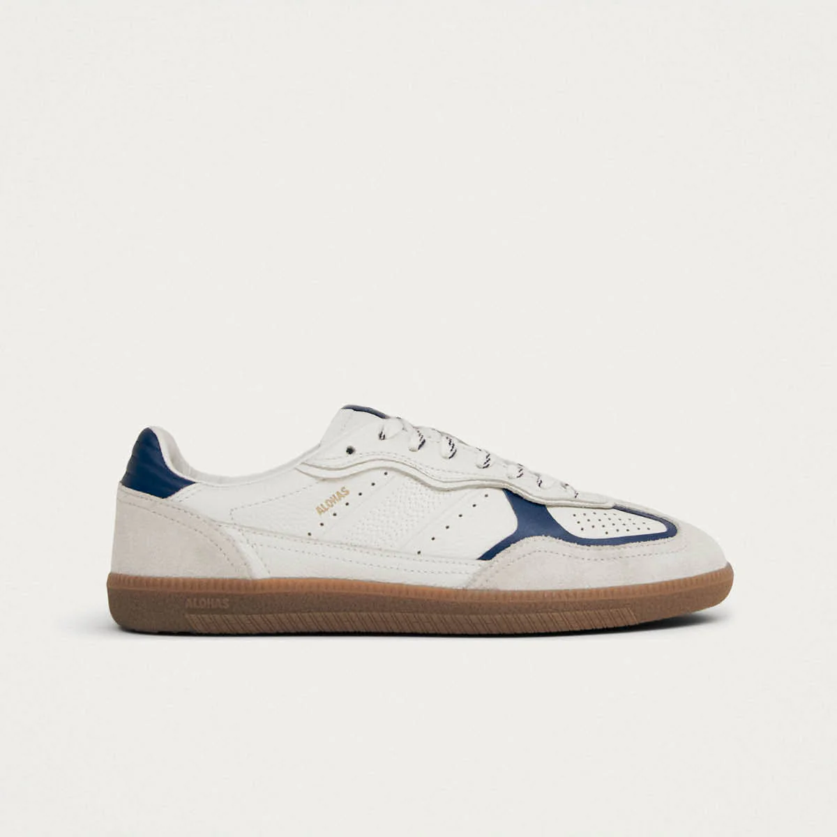 Tb.490 Rife Grain White Navy Leather Sneakers - Image 3