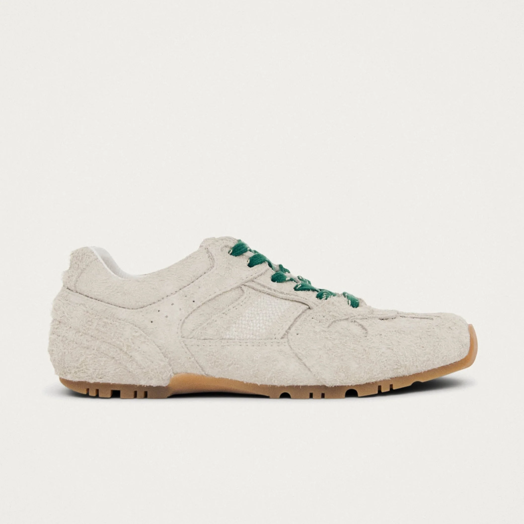 Tb.56 Suede Fuzzy Light Grey Leather Sneakers - Image 3