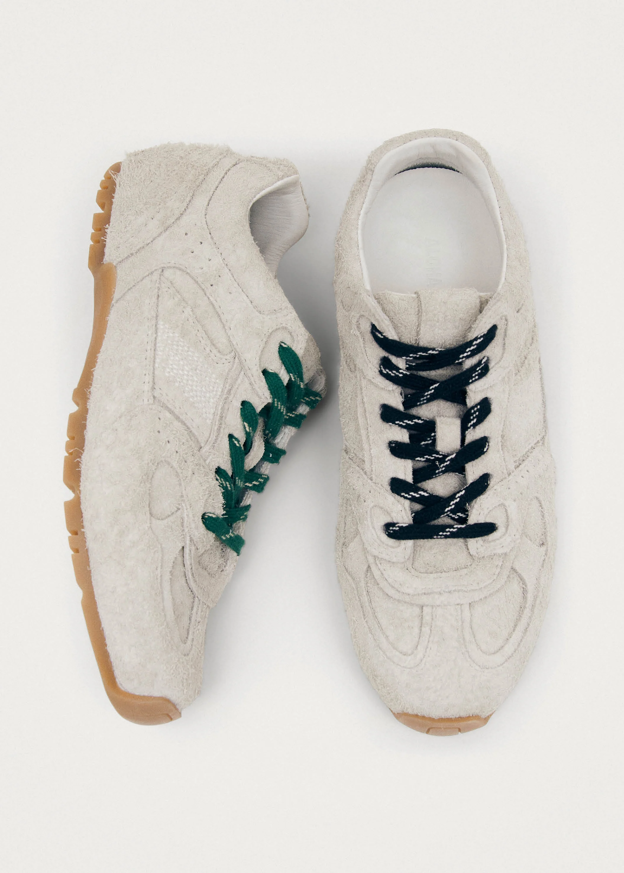 Tb.56 Suede Fuzzy Light Grey Leather Sneakers - Image 6