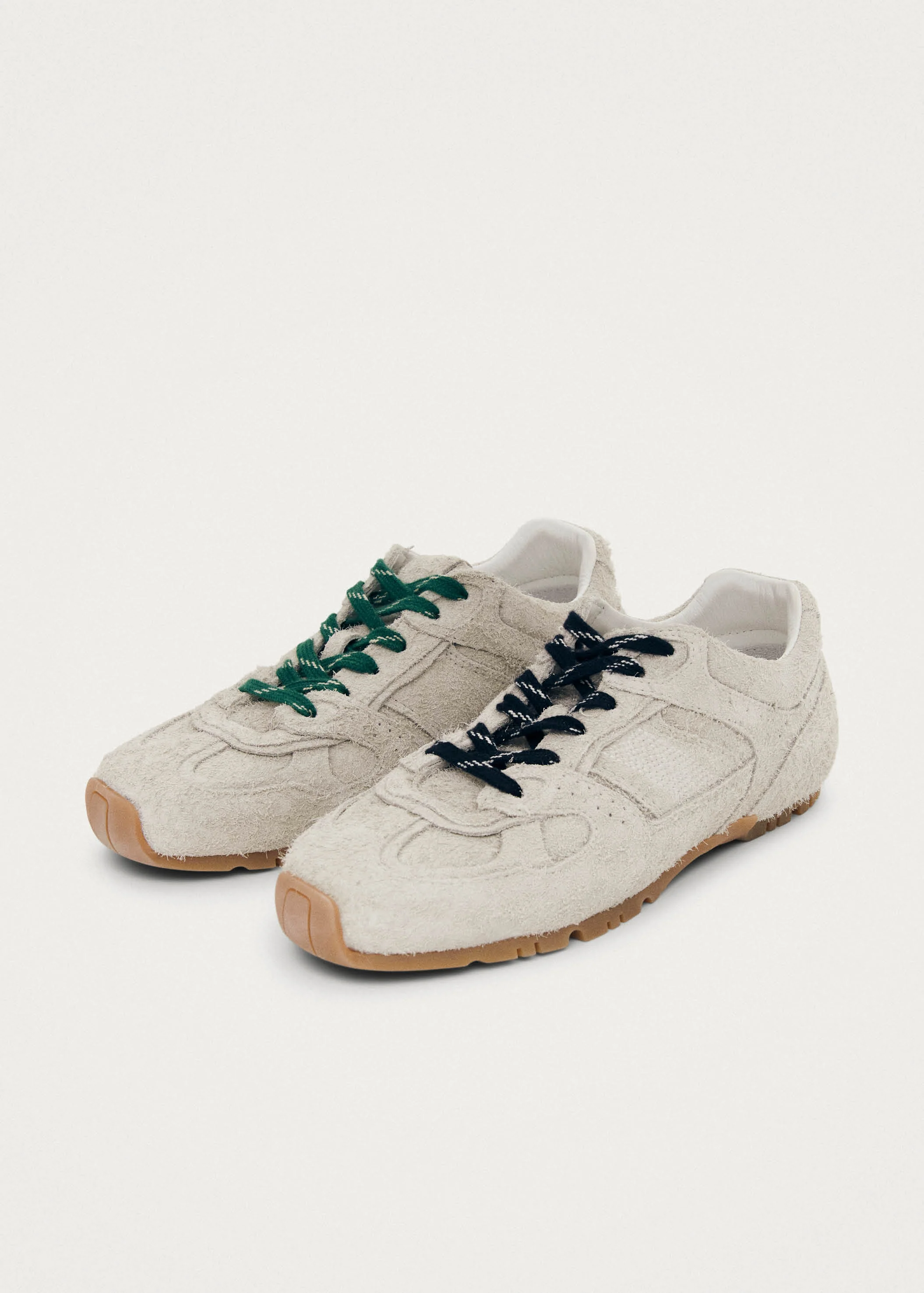 Tb.56 Suede Fuzzy Light Grey Leather Sneakers - Image 8