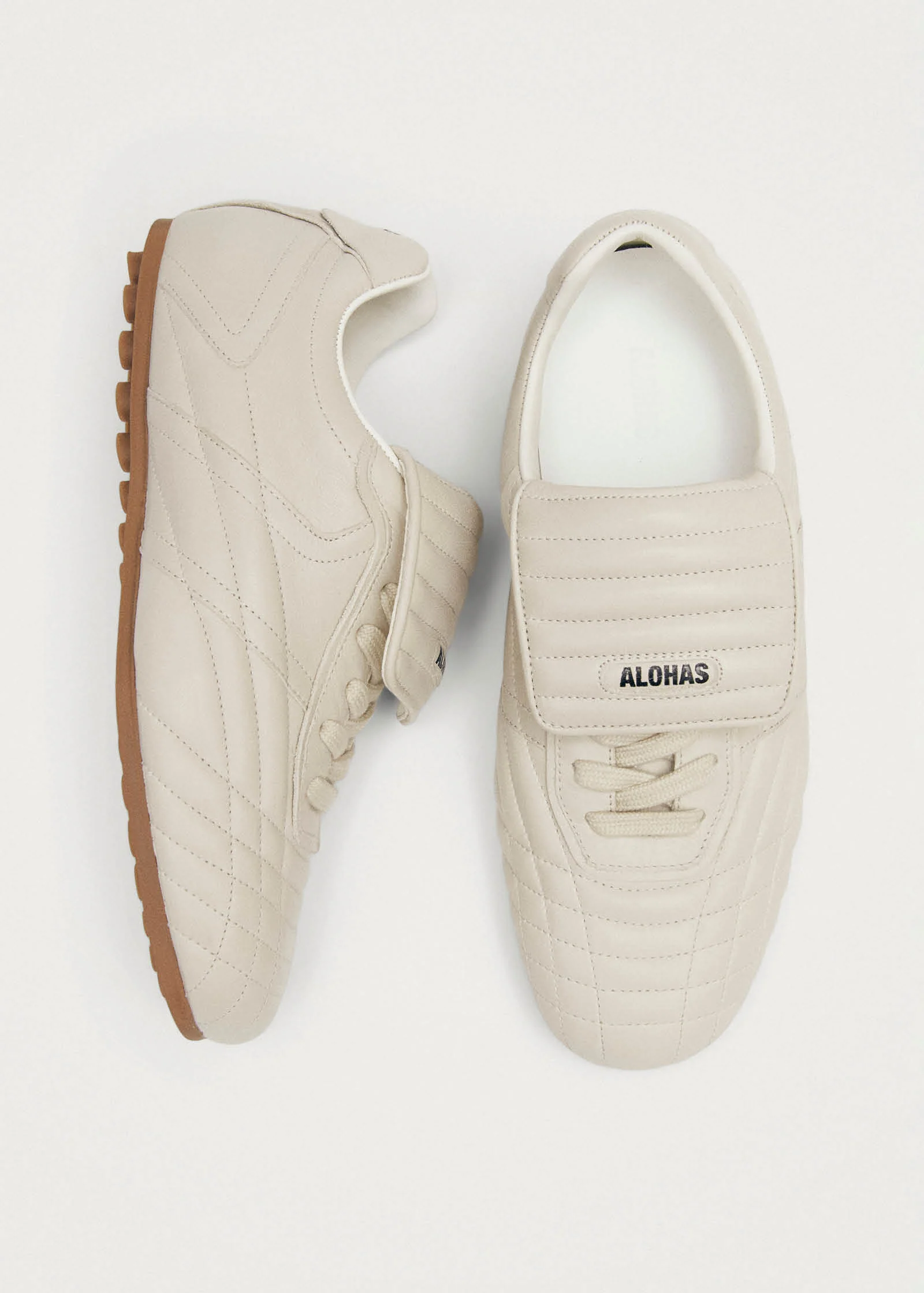 Tb.99 Cream Leather Sneakers - Image 5